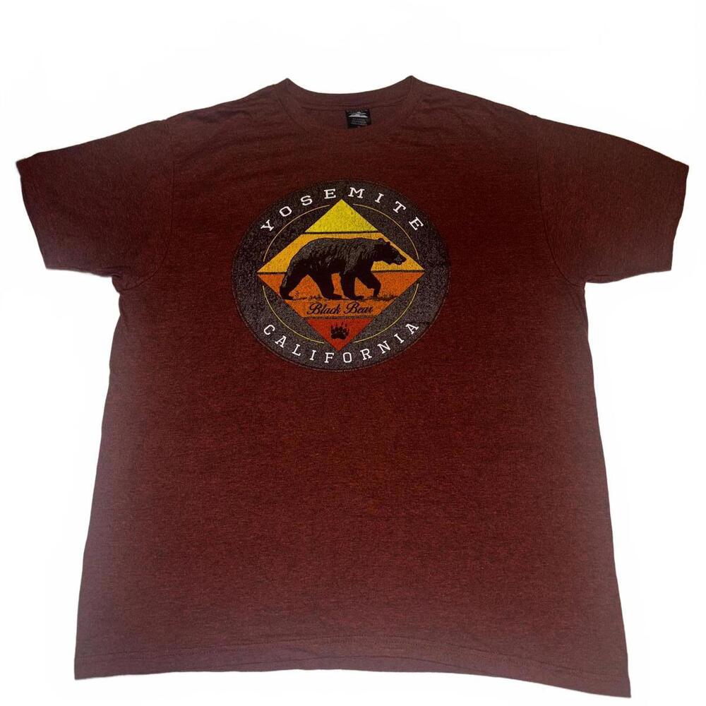 Mountain Yosemite California Black Bear T-Shirt - XL